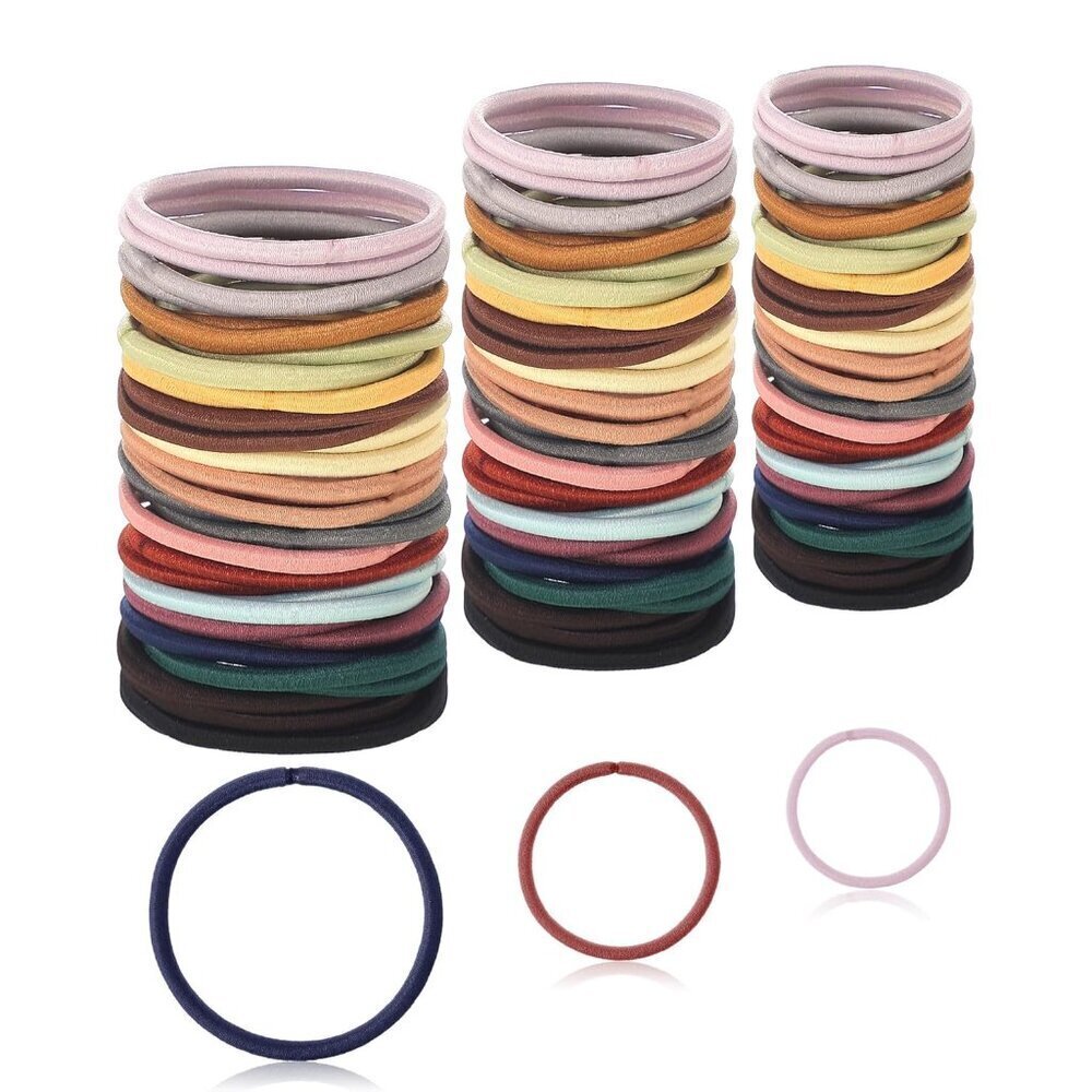 600 Pcs No-metal Hair Ties Bulk Elastic Ponytail Holders for Women Chaos